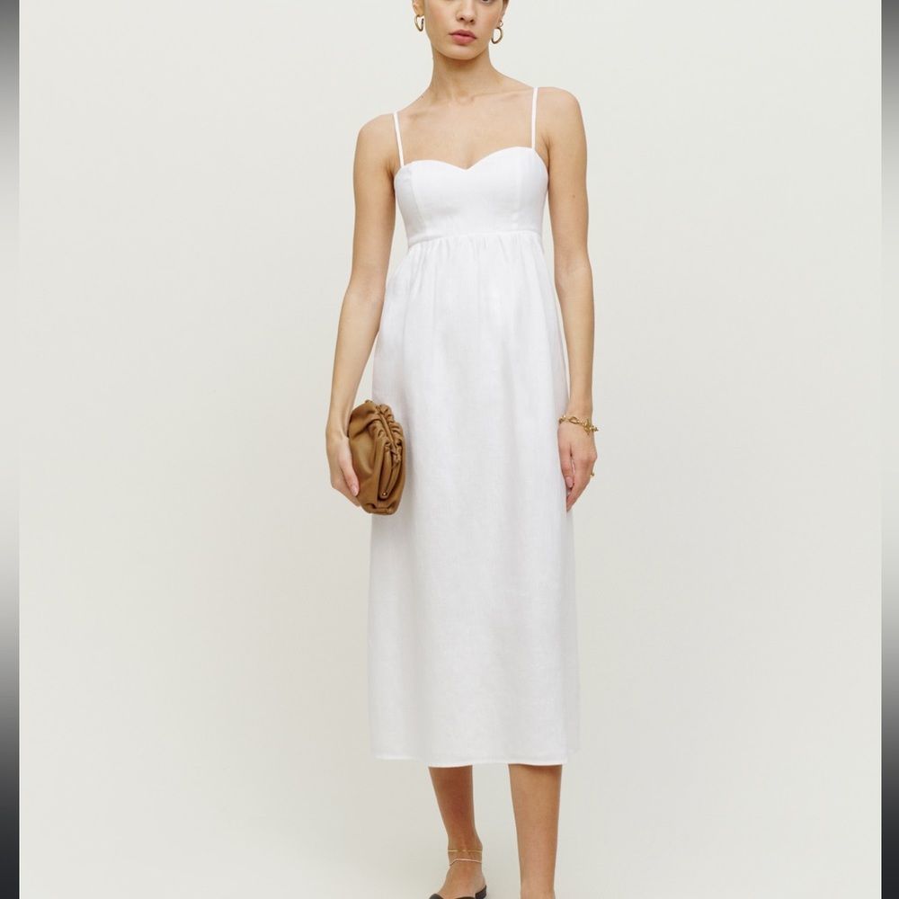 REFORMATION Odette Linen Dress NWOT